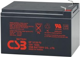 Akumulator żelowy wymienny 12V 12Ah GP12120 F2 CSB CSB