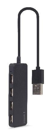 Gembird Hub USB 2.0 4-Portowy (czarny) Gembird