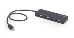 Gembird Hub USB-C 4-Portowy (czarny) Gembird