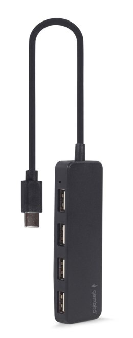 Gembird Hub USB-C 4-Portowy (czarny) Gembird