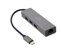 Adapter USB-C/RJ45 + Hub USB 3.0 Gembird Gembird