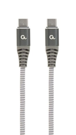 Kabel USB typ C(CM/CM) 100W Power Delivery (PD) 1.5m szaro-biały Gembird Gembird